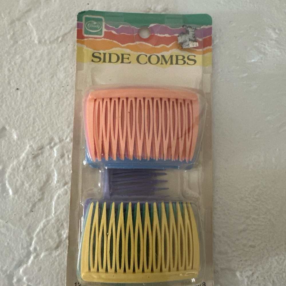 Vintage 1982 Goody Side Combs Multi Color